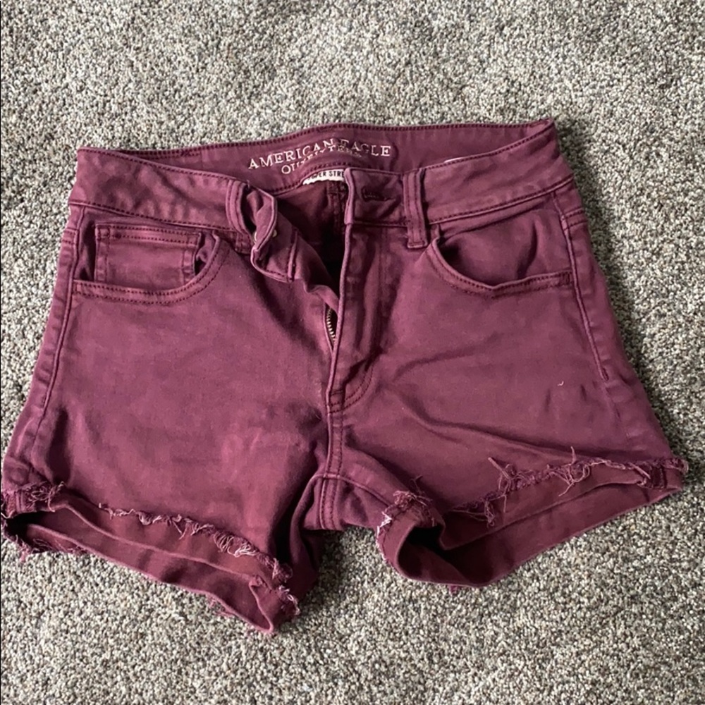 AE maroon shorts